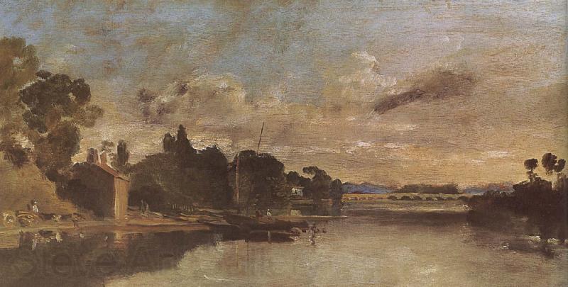 J.M.W. Turner The Thames near Waton Bridges Spain oil painting art